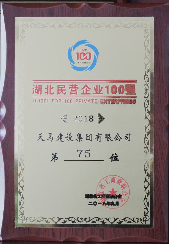2018年湖北民營企業(yè)100強