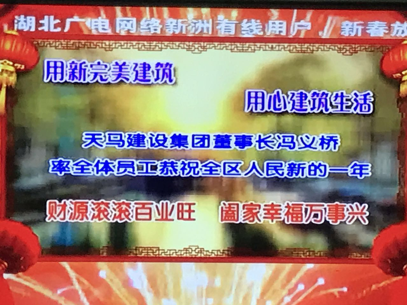 集團(tuán)攜手新洲電視臺(tái)：恭祝2017新洲人民新春快樂(lè)